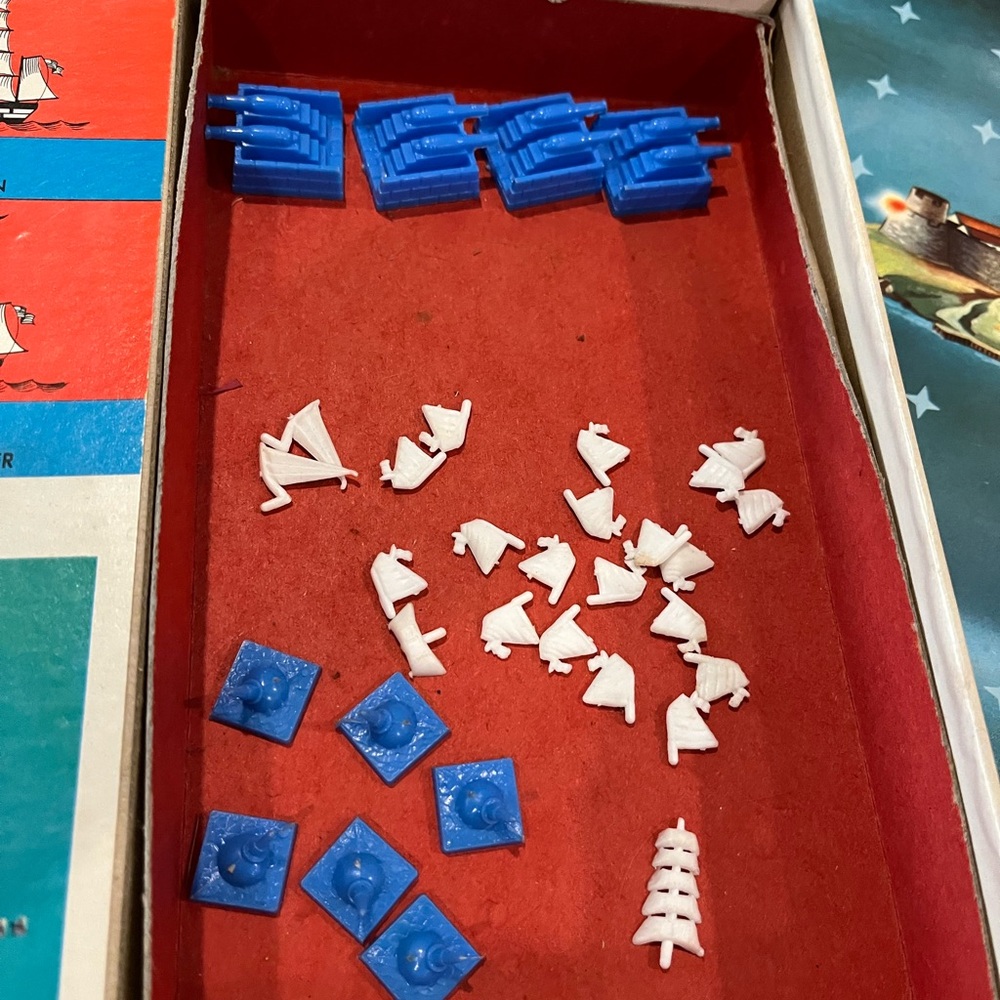 American Heritage Broadside Board Game 1962 Milton Bradley Naval Battle Game - Picture 6 of 13